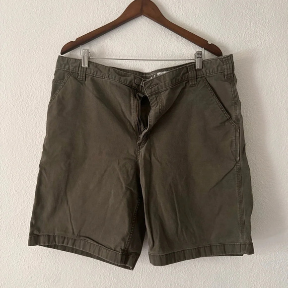 Carhartt Rugged Flex Relaxed Fit Canvas Work Short Carpenter Work Green Men’s 40 - Picture 7 of 12